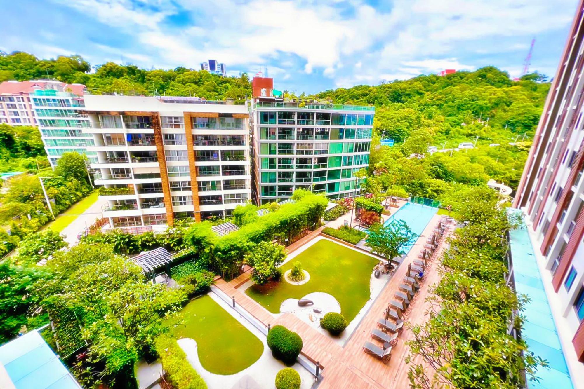 Walking Street Unixx Condo Beautiful Sea View Pattaya Esterno foto